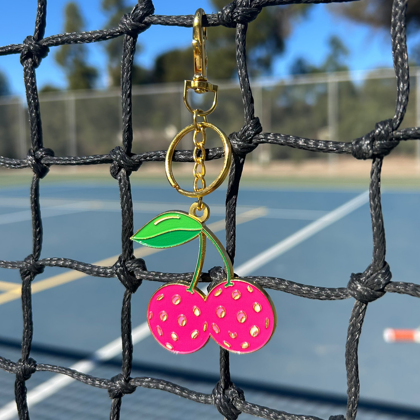 Pickleball Cherry Bag Charm