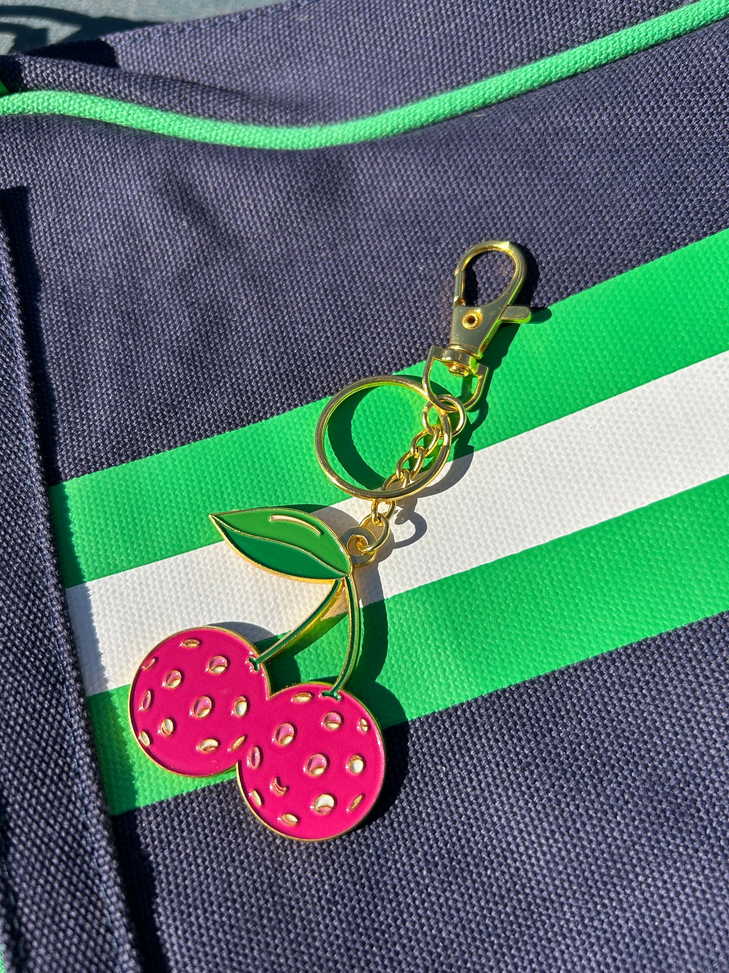 Pickleball Cherry Bag Charm