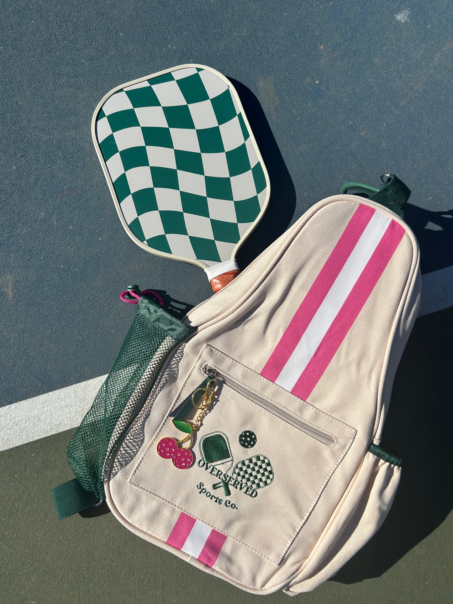 Pickleball Cherry Bag Charm