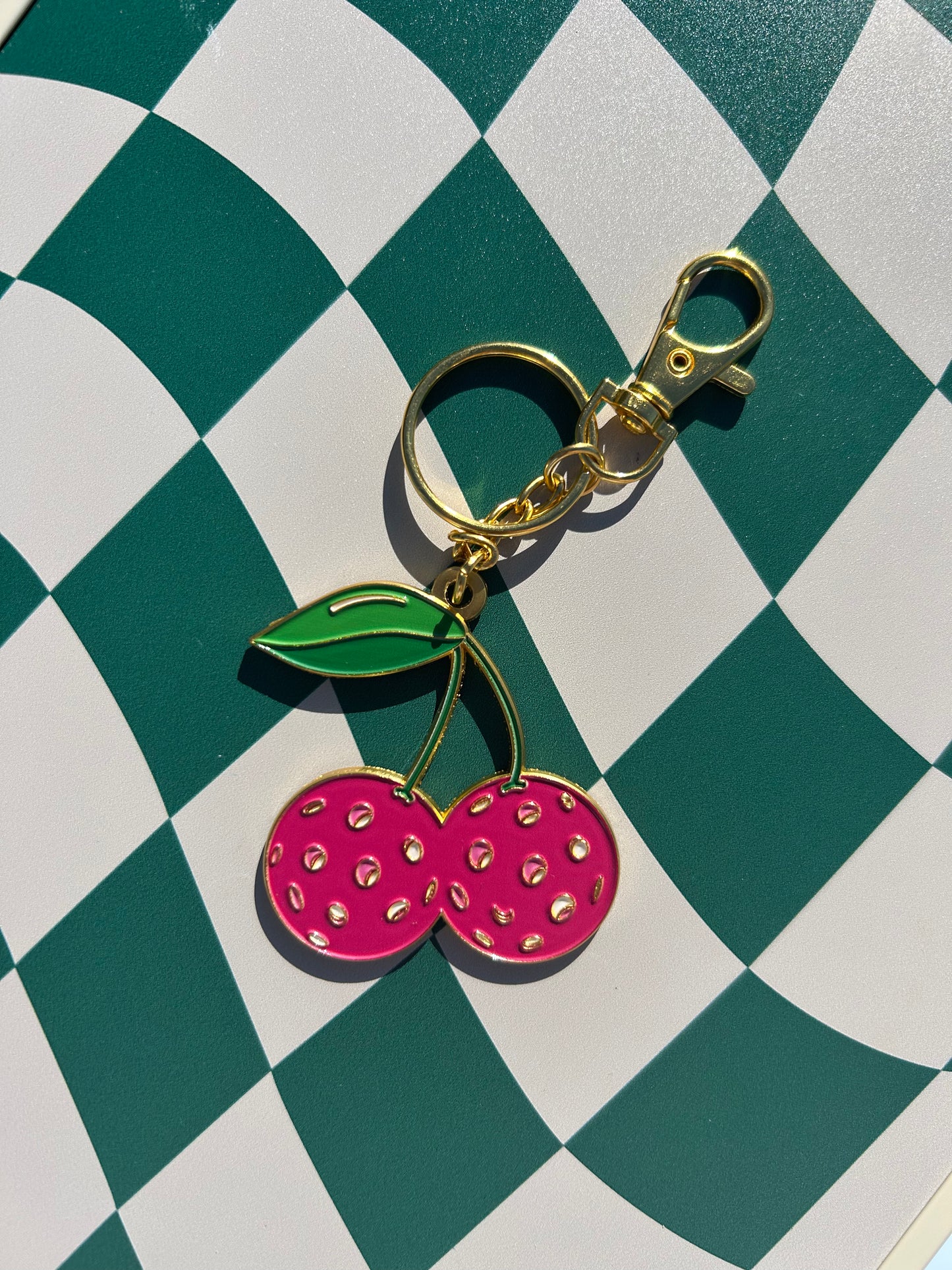 Pickleball Cherry Bag Charm