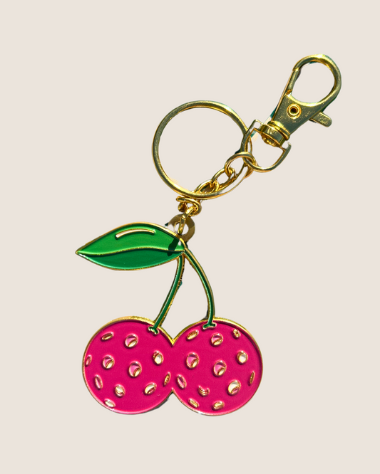 Pickleball Cherry Bag Charm
