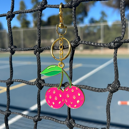 Pickleball Cherry Bag Charm