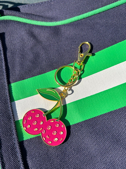 Pickleball Cherry Bag Charm